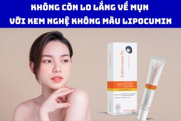 Không còn lo lắng về mụn với kem nghệ không màu LIPOCUMIN!